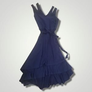 NWT Vince Camuto Split Shoulder Hi-Low Dress